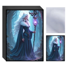 60pcs/Set 66X91mm Assorted Color Magic Power Anime Card Sleeves, Suitable For MTG/PKM Trading Card Games, Cartoon Tabletop Game Card Protectors, Best Gift For Card Collectors & Players - Multicolor - View 11