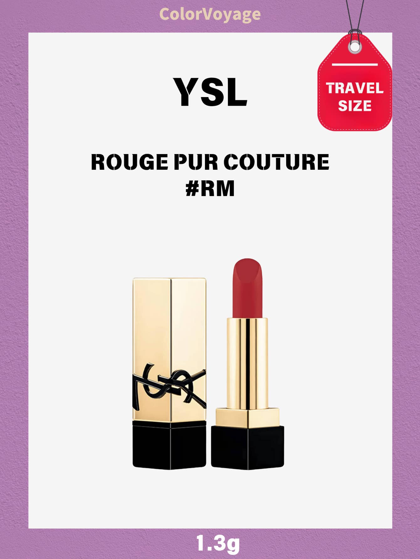 YSL YVES SAINT LAURENT ROUGE PUR COUTURE RM 1.3g - RM# - 查看 1