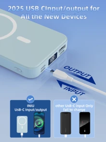 XBJ Pin Nuova Esterna Portable 2025 dùng cho mọi lúc mọi nơi. Dung lượng lớn 10000mAh, tương thích với bộ sạc không dây Ricarica Wireless Magnetica Rapida 22.5W cho điện thoại thông minh (dùng pin dự phòng). Bao gồm một trạm sạc chính hãng từ Ricarica Apple. Lý tưởng để mang theo trong các chuyến đi, du lịch, cắm trại và dã ngoại vào các dịp như Giáng sinh, Halloween và các lễ hội khác, là một phụ kiện thiết thực và không thể thiếu cho mỗi ngày. - Bộ sạc di động ngoài trời dung lượng lớn - Xem 6