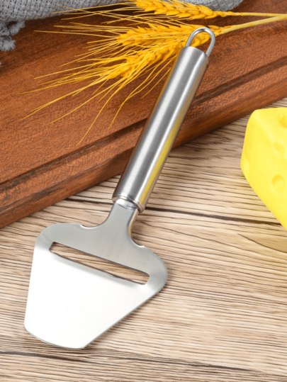 قطعة واحدة من ملعقة جبن من الفولاذ المقاوم للصدأ، ملعقة بيتزا، ملعقة طهي، مبشرة جبن متعددة الأغراض، أداة مطبخ، ملعقة لخبز الكيك، مناسبة للفنادق والمطاعم والمطابخ والمطاعم الغربية.