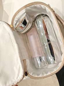 Christian Dior 2025限量版圣诞化妆包，闪耀金色编织纹理，散发迷人光泽，打造耀眼效果 - 金色 - 查看 6