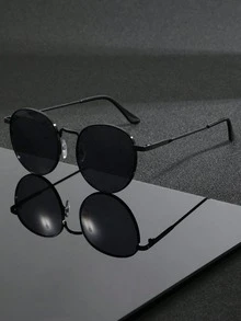 1 副男士飞行员镜框时尚眼镜，金属铰链，适合度假、旅行、海滩、驾驶、度假、街头穿着 - 彩色 - 查看 5