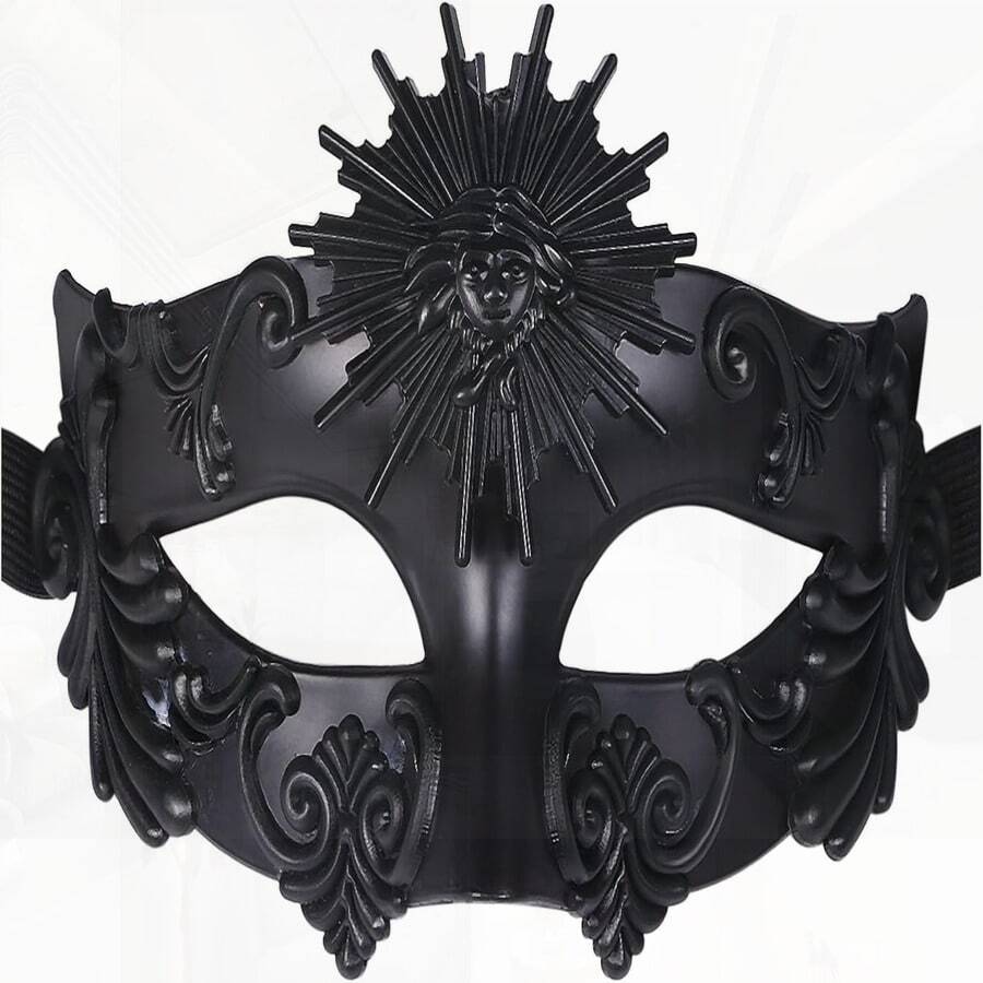 OIDEA Masquerade Masks For Men: Ancient Greek, Egyptian, Roman Sun God Half Face Mask For Party, Carnival, Venetian Mardi Gras - As Pic - View 1