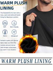 Men's Casual Long Sleeve Round Neck Pullover Sweatshirt For Fall And Winter Spider Web Graphic Print Oversized Streetwear Sweatshirt Black Cotton Blend Comfortable Fashion Sweater For Men - màu đen - Xem 3