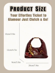Chic Crossbody Bag Tailored For Women, Crescent - Shaped Shoulder Tote Featuring A Detachable Strap-Boasts Ample Space To Hold Daily Essentials Like Phones, Wallets, And Cosmetics, Perfectly Suited For Various Occasions Including Travel, Romantic Dates, Office Work, Relaxing Holidays, Lively Parties, And Leisurely Shopping Trips - 彩色 - 查看 4