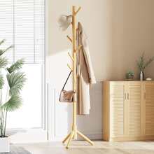 This Fashionable Wooden Coat Rack Comes In 4 Elegant Color Options, Equipped With 8 Hooks And 3 Multi-Functional Adjustable Hangers. The Design Is Exquisite And Easy To Assemble. It Is Very Suitable For Storing Coats, Hats, Scarves And Handbags In The Entryway, Hallway, Bedroom And Office. This Practical And Stylish Storage Solution Can Add Luster To Your Home Decor, Making It An Ideal Choice For The Upcoming Holiday Season And Various Gatherings. - Multicolor - View 5