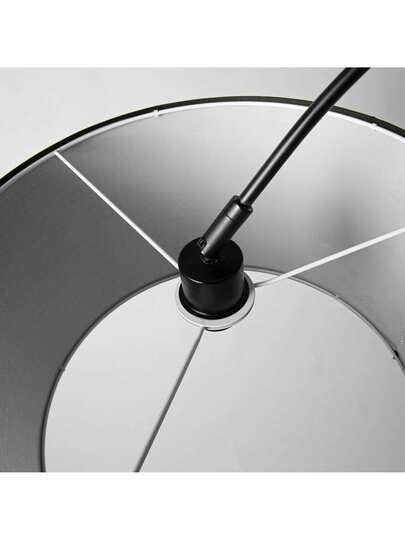 Alpinaluz Arco Vloer Lamp 40cm Zwart Textile Shade, Marble Base, Adjustable Height Up To 180cm, E27, Foot Switch view 7