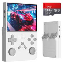 R40 Mini Gaming Handheld - 2025 Newly Upgraded Edition Available In Multiple Colors Portable Open-Source Linux System 3.5-Inch HD IPS Screen Video Player With Dual Joysticks USB Charging Rechargeable Lithium Battery - 白色 - 查看 4