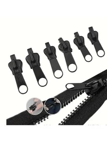 6/12/24 Peças Kit de Reparo de Zíper com Caixa Destacável - Sem Ferramentas Necessárias, Conserto Rápido para Jaquetas, Roupas, Sapatos, Botas, Bagagem - Conjunto Portátil de Cursores e Puxadores de Zíper, Adequado para Viagem, Camping, Casa e Reparos de Emergência - Essencial para Costura e Artesanato - Ferramentas de Reparo de Zíper, Zíperes de Náilon para Jaquetas, Zíperes de Extremidade Aberta para Costura - Multicolorido - Visão 9