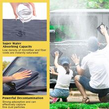 1件汽车专用超细纤维清洁巾，厚绒超细纤维清洁布，汽车内饰除尘布，汽车美容吸水毛巾，适用于汽车、厨房、窗户。 - 彩色 - 查看 3