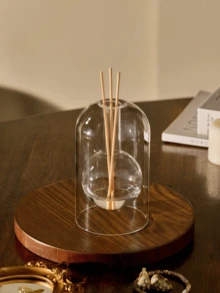 1 pieza de botella de aromaterapia de vidrio de estilo de lujo simple, para aromaterapia, difusor, perfume para el hogar, ambientador de casa, jarrón decorativo, decoración de habitación, jarrón de flores, jarrones de vidrio, para el hogar, perfume, regalos festivos, decoración, delicada botella de aromaterapia de vidrio, para la sala de estar, dormitorio, accesorios de fragancia elegante para el hogar