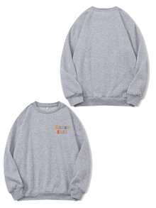 定制情人节文字圆领运动衫、定制家庭聚会团体服装、婴儿/朋友/情侣/宠物文字、秋季服装、秋季上衣、女士上衣、冬季上衣、秋季女装、白色运动衫、订婚礼物、女士礼物、节日礼物、情人节礼物、万圣节礼物、感恩节礼物、圣诞节礼物、周年纪念礼物、结婚礼物、闺蜜礼物 - 淺灰色 - 查看 3