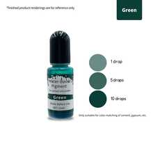 24 لون 10 مل (0.34 أونصة) كل منها صبغة سائلة عالية التركيز على أساس مائي - صبغة لمسحوق الجبس والإسمنت الجبسي لقوالب الجبس DIY والأشغال اليدوية