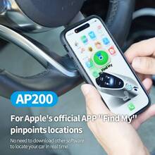 GPS Globaler Tracker für Autos, mit USB und Typ-C, kompatibel mit "Apple Find My", unterstützt Smartes Autoladegerät, USB-C Schnellladegerät, Handy-Ortungsgerät, Schnellladendes Smart, Diebstahlschutz-Tracker, Auto-GPS-Tracker, GPS-Tracker Globale Positionierung, Präzise Navigation, Smartes Auto-Kit AP200, Präzises Ferntracking & langanhaltend Akku, Geeignet für Autodiebstahlwarnung, Tracking & Ortung - Verschiedenfarbig - Übersicht 3