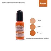 24 لون 10 مل (0.34 أونصة) كل منها صبغة سائلة عالية التركيز على أساس مائي - صبغة لمسحوق الجبس والإسمنت الجبسي لقوالب الجبس DIY والأشغال اليدوية