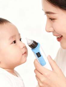 Rechargeable Nasal Aspirator Soft Silicone For Baby's Nose - Hoa hồng - Xem 6