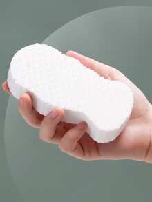 Éponges exfoliantes (1 pièce) - Éponge de bain et de douche super douce pour exfolier - Élimine les peaux mortes et les impuretés du corps - Idéal pour les adultes et les enfants - Rose & Bleu & Blanc & Gris