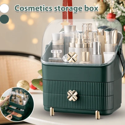 Lislark Makeup Storage Case, Multi-Function Cosmetic Storage Organizer, Makeup Organizer, Makeup Storage Organizer, Jewelry Organizer Case, Large Capacity Makeup Organiser Storage Display Case For Makeup Living And Home Women's Fashion Makeup Storage Box