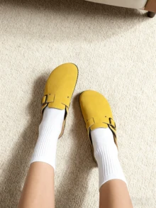 Modische & elegante Kork-Boden bequeme Slip-On Mule Pantoffeln, unisex Lässig Slides geeignet für Pendeln, Zuhause, Büro, Reisen, Strand, alle Jahreszeiten