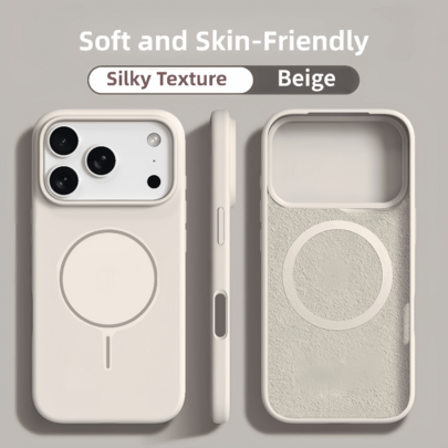 New Luxury Soft And Skin-Friendly Magnetic Wireless Charge Phone Case Compatible With IPhone 17 Air 16 15 Pro 14 Plus 13 12 11 17 Pro Max Anti-Fall Silky Protector Cover