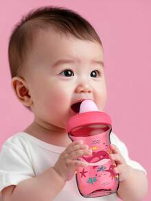 Large Capacity PP Material Baby Training Cup, With Soft Straw, Leak-Proof And Anti-Drop Design, Suitable For Infants And Toddlers - Multicolor - View 3