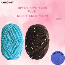 3 团柔软渐变色纱线，钩针和针织纱线，适合日常 DIY 钩针和针织毛衣、围巾、帽子、DIY 工艺品，50 克 * 3，适合初学者