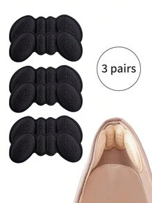 4 Pairs Anti-Slip Heel Pads For Shoes, Comfortable Heel Grips & Inserts For Women & Men, Prevent Rubbing & Blisters, Perfect For Shoes That Are Too Big, Shoe Liner Cushions