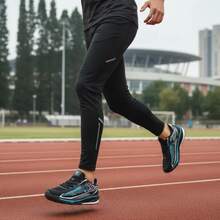 Kit Unissex Esportivo – Tênis Casual, Meia Confortável e Relógio Digital para Performance e Estilo - PRETO VERDE AGUA - Visão 2