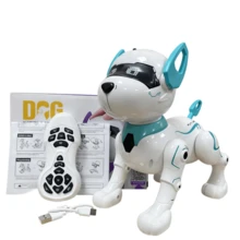 儿童遥控机器狗玩具，可编程智能跳舞和行走遥控机器人小狗，互动语音控制电子宠物礼物，适合 3-6-8 岁男孩和女孩 - 彩色 - 查看 15