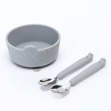 Set di 3 ciotole per bambini in silicone a forma di tartaruga, adatto dai 6 mesi in su! Base antitovesciamento + design anti-perdite + cucchiaio in acciaio inossidabile 304 da 120 mm! Ciotole con motivi animali carini con manici e lavabili in lavastoviglie. Soluzione perfetta per l'alimentazione dei bambini per genitori europei e famiglie halal nel MENA! Confezione regalo ideale per neogenitori moderni!