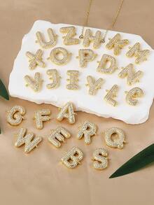 Customized Letter Bracelet Initial Letter Bracelet Women A-Z Alphabet Adjustable Chain Bracelets Golden Personalized Bubble Name For Women, Custom With Charm, Gold Plated Cuff Bracelet, Handcrafted Keepsake Jewelry Gift & Friend Dainty Strand Beaded Crystal Charm Gifts Mother's Day Christmas