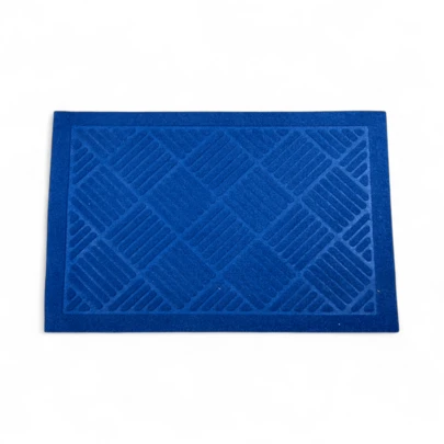 Tapete de Entrada para Casa Diseño de Rombos Antiderrapante Ideal para Interiores y Exteriores Alfombra Decorativa Resistente