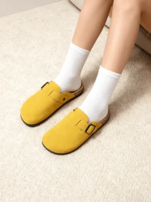 Modische & elegante Kork-Boden bequeme Slip-On Mule Pantoffeln, unisex Lässig Slides geeignet für Pendeln, Zuhause, Büro, Reisen, Strand, alle Jahreszeiten