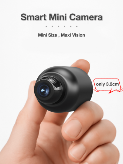 Slimme Wi Fi Camera Live View In 720p HD, Features Night Vision, Motion Alerts Continuous Recording, Versatile Mini Indoor Outdoor 1pc/ view 7