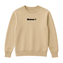BAU Unisex Streetwear Crewneck Sweatshirt - Beige - View 1