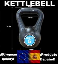 BSFIT Kettlebell - màu đen - Xem 15