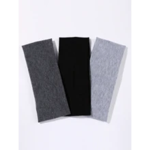 3pcs Women Plain Stretchy Yoga Headband, Comfortable For Sports, Yoga, Washing Face, Makeup, Eye Mask, Outdoor, Party, School Stuff, College, Headbands Fall Winter Hair Band Hair Accessories For Women For Vacation Outfits Woman - Multicolor-2 - View 5