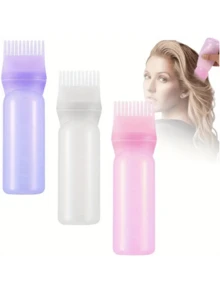 Hair Dyeing Bottle With Comb Shampoo And Applicator Tool-Easy And Precise Hair Color Application,Hair,Travel,Hair Products,Hair Tools,Hair Stuff,Barber,Barber Accessories,Barbershop,Hairdressing Equipment