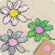 1 件粉色亮片百合花贴片，时尚闪亮熨烫贴片，适用于衣服 DIY 贴花，情人节、夏季、学校等场合。