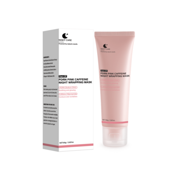 MASCARILLA ENVOLVENTE ROSA CON CAFEÍNA PDRN | Reafirmante, Deshinchante e Hidratante | ADN de Salmón + Cafeína + Colágeno para una piel refinada, de cristal y soporte del contorno facial | Cuidado de la piel de China