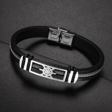 Pulsera de timón de barco para hombres moda personalizada accesorio viaje simple punk regalo joyería masculina estilo marinero - por defecto - Ver 2