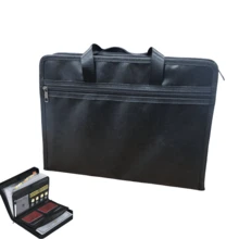 Accordion File Organizer,Flame Resistant Expanding File Folder With Multi Pockets,Portable Business Fire Storage Document Organizer Folder With Zipper For Documents And File - Multicolor - View 12