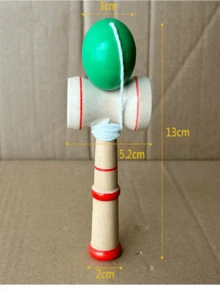 Beginner Sword Jade Ball, Professional Level Skill Ball For Juggling Competition, Japanese Moon Ball Made Of Natural Wood, Suitable For Outdoor Activities Of Teenagers. It Is A Multifunctional Juggling And Sports Ball Suitable For Beginners To Train Hand-Eye Coordination, Body Coordination And Control Ability. Best Gift For Self-Use Or Gifting. - Multicolor - View 2