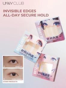 UNNY CLUB Double Eyelid Tape, Natural Invisible, Enlarges Eyes, Skin Tone Matching, Lightweight & Breathable, Waterproof & Sweat-Resistant, Comfortable To Wear, Suitable For Beginners, 1 Box, Brand Beauty Cosmetics - Multicolor - View 1
