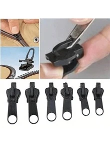 6/12/24 Peças Kit de Reparo de Zíper com Caixa Destacável - Sem Ferramentas Necessárias, Conserto Rápido para Jaquetas, Roupas, Sapatos, Botas, Bagagem - Conjunto Portátil de Cursores e Puxadores de Zíper, Adequado para Viagem, Camping, Casa e Reparos de Emergência - Essencial para Costura e Artesanato - Ferramentas de Reparo de Zíper, Zíperes de Náilon para Jaquetas, Zíperes de Extremidade Aberta para Costura - Multicolorido - Visão 12