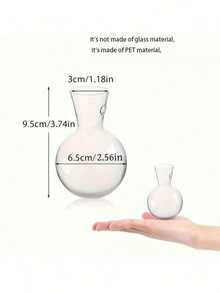 Modern Mini Wall Hanging Plant Propagation Bottle, Hanging Flower Vase, Round Flower Pot For Home Decor, Plant Themed, Hydroponics Plant Stem, Multipurpose Components For Indoor & Outdoor Use - Multicolor - View 5