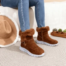 Women's Comfortable Chunky Chunky Sneakers, Breathable Lightweight Walking Shoes, Fashionable Platform Casual Sports Shoes - 棕色 - 查看 1