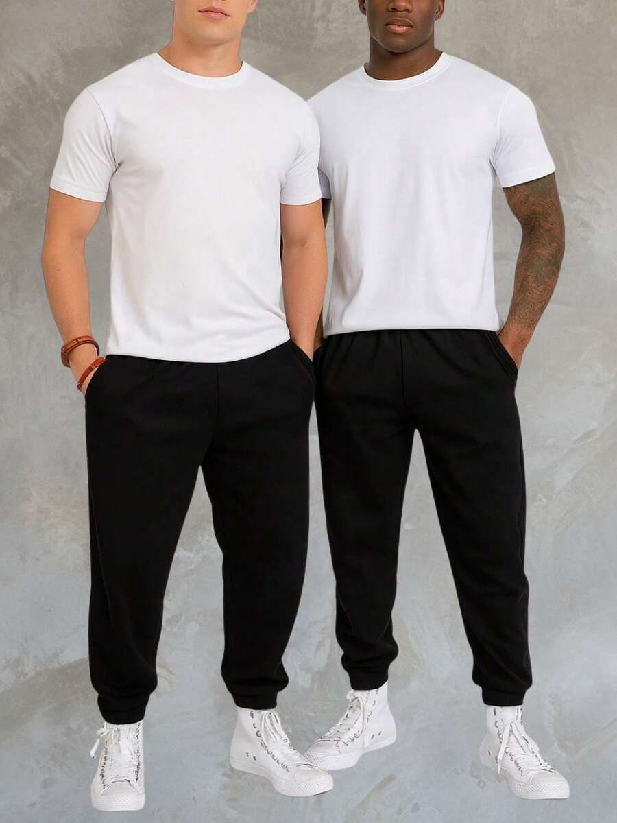 Men Shorts - 黑色 - 查看 1