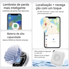 AirTag/Smart Tag Tracker With MFI Certification: Complete GPS Location, Ideal For Luggage, Cars, Motorcycles, Pets And Children, No Distance Limit - Black - View 4