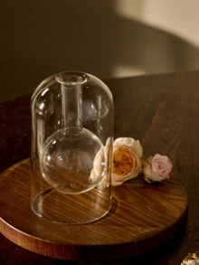 1 pieza de botella de aromaterapia de vidrio de estilo de lujo simple, para aromaterapia, difusor, perfume para el hogar, ambientador de casa, jarrón decorativo, decoración de habitación, jarrón de flores, jarrones de vidrio, para el hogar, perfume, regalos festivos, decoración, delicada botella de aromaterapia de vidrio, para la sala de estar, dormitorio, accesorios de fragancia elegante para el hogar